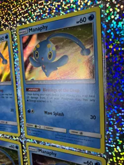 2017 Pokemon TCG Sun & Moon Shining Legends Rare Holo 25/73 Manaphy (x4) - Image 4