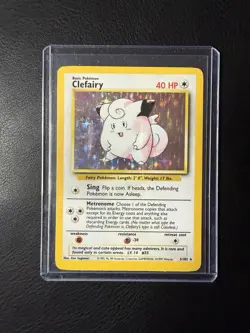 1999 Pokemon - Clefairy #5/102 - Base Set Unlimited - Holo Rare - LP - Image 2