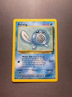Pokemon TCG Poliwag Base Set 2 88/130 Unlimited 1999-2000 Wizards Base Set 2 - Image 1