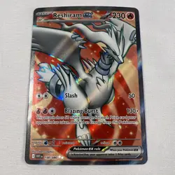 Pokemon TCG Reshiram ex 158/86 White Flare Full Art Ultra Rare - Image 1