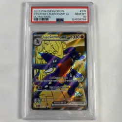 PSA 10 Pokemon TCG Cynthia's Garchomp ex 215/182 Sv10:Destined Rivals Ultra Rare - Image 1