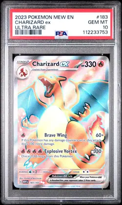 2023 POKEMON MEW EN-151 ULTRA RARE #183 CHARIZARD EX PSA 10 - Image 1