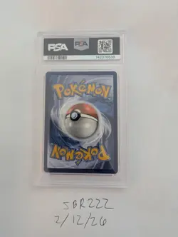 2025 POKEMON WHT EN-WHITE FLARE BLACK WHITE RARE #173 RESHIRAM EX PSA 10 - Image 3
