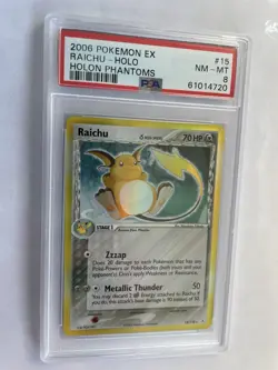 ⚡ Raichu 15/110 Holo Delta Species EX Holon Phantoms PSA 8 Pokemon 2006 MINT - Image 2