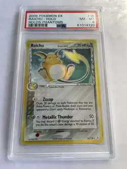 ⚡ Raichu 15/110 Holo Delta Species EX Holon Phantoms PSA 8 Pokemon 2006 MINT - Image 3