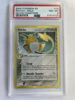 ⚡ Raichu 15/110 Holo Delta Species EX Holon Phantoms PSA 8 Pokemon 2006 MINT - Image 4