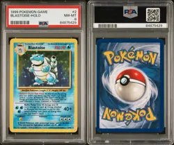 Blastoise Pokemon Base Set Unlimited Holo #2 PSA 8 - Image 3