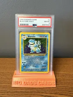 Blastoise Pokemon Base Set Unlimited Holo #2 PSA 8 - Image 4
