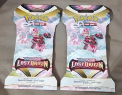 2 POKEMON LOST ORIGIN SLEEVED BOOSTER PACKS - Artwork In Photos - NEW & SEALED - Image 2