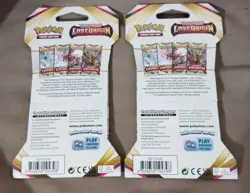 2 POKEMON LOST ORIGIN SLEEVED BOOSTER PACKS - Artwork In Photos - NEW & SEALED - Image 3