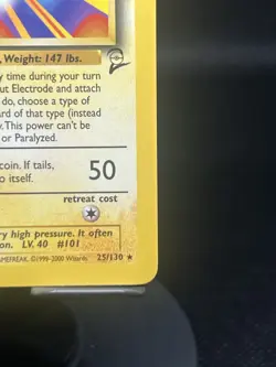 Pokemon TCG Electrode 25/130 Base Set 2 Regular Rare MP - Image 4