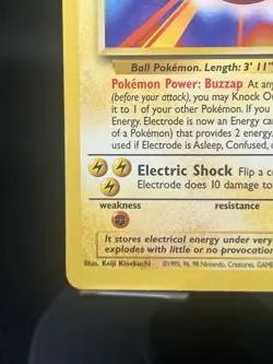 Pokemon TCG Electrode 25/130 Base Set 2 Regular Rare MP - Image 5