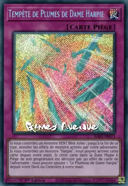 Yu-Gi-Oh ! Tempete de Plumes de Dame Harpie RA01-FR073 VF/SECRET - Image 1