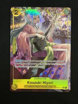 One Piece Kouzuki Hiyori OP06-106 SR Alt Art Wings of the Captain English - Image 1