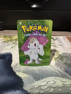 Machop #66 - Vintage Vending Machine Prism Sticker 2000 - Pokemon Card - Image 1
