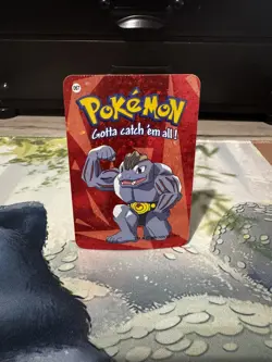 Machoke #67 - Vintage Vending Machine Prism Sticker 2000 - Pokemon Card - Image 1