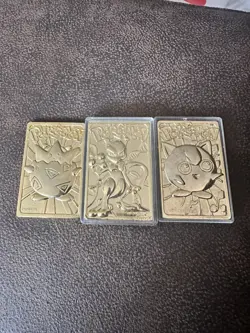 3 1999 burger king pokemon gold cards - Image 1