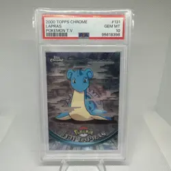 PSA 10 Topps Chrome Pokemon T.V 131 Lapras Graded Pokemon Card - Image 1