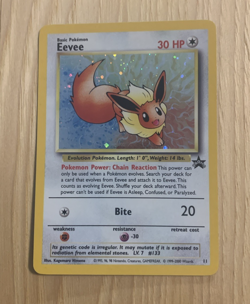 Eevee #11 Black Star Promo (LP) Pokemon Card WOTC 2000 - Image 1