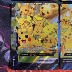 Pikachu V-Union SWSH142 SWSH: Sword & Shield Promo Cards Holo LP - Image 5
