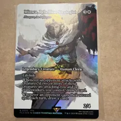Minwu, Rebellion Strategist 0025 Showcase Final Fantasy foil MTG English - Image 1