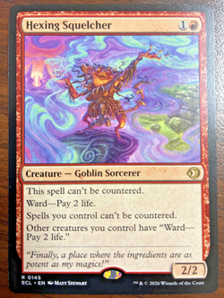 MTG - Hexing Squelcher 145 - Lorwyn Eclipsed - Regular Rare - Near Mint - Image 1