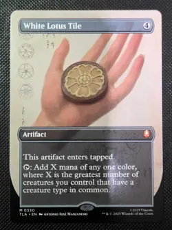 White Lotus Tile Borderless MTG Avatar: The Last Airbender NM - Image 1