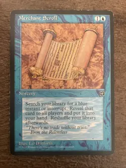 Merchant Scroll C Homelands Magic The Gathering HP Free Shipping - Image 1
