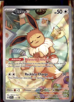 Pokemon Eevee SVP 173 Full Art Holo Scarlet Violet Black Star Promo NM - Image 1