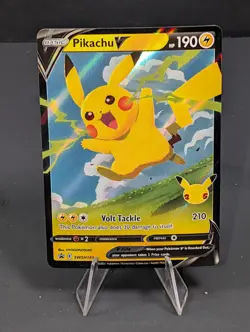 Pikachu V SWSH143 Black Star Promo Celebrations Collection - Pokemon TCG - Image 1