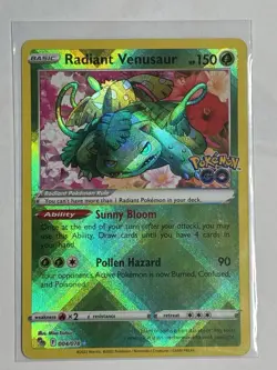 Radiant Venusaur - 004/078 - Pokemon Go Sword & Shield Radiant Rare NM - Image 1