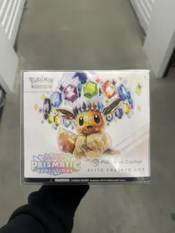 Prismatic Evolutions Pokemon Center ETB Elite Trainer Box Sealed w/ Protector - Image 1