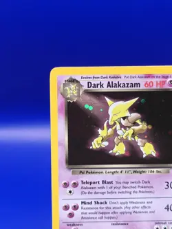 Dark Alakazam 1/82 Team Rocket Set Holo Rare Pokemon Card Nintendo TCG WOTC LP - Image 4