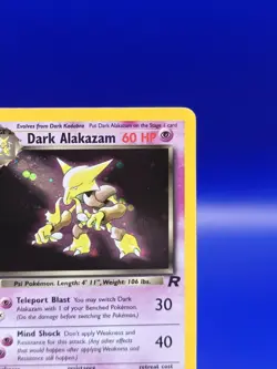 Dark Alakazam 1/82 Team Rocket Set Holo Rare Pokemon Card Nintendo TCG WOTC LP - Image 5
