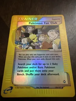 Pokemon Fan Club 130/147 Aquapolis Reverse Holo - Image 1