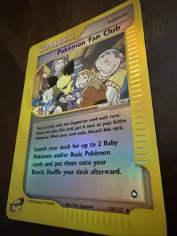 Pokemon Fan Club 130/147 Aquapolis Reverse Holo - Image 3
