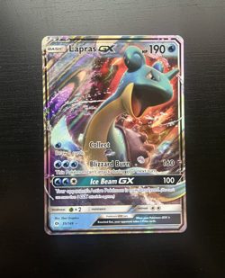 Pokemon TCG - Lapras GX 35/149 Sun and Moon Base Set Holo - LP/NM - Image 2