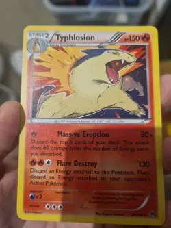 Pokemon TCG Typhlosion XY Breakthrough Holo Card 20/162 Rare - Image 1