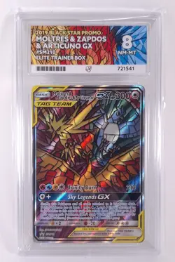 Moltres & Zapdos & Articuno GX SM210 Ace 8 - Pokemon TCG - Ace Grading - Image 2