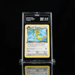 Pokemon Dark Dragonite TCG Card 22/82 Non-Holo, Wizards of the Coast 1999 - Image 1