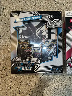 Pokemon Black Bolt and White Flare Binder Collection Bundle Set of 2 In Hand NEW - Image 2