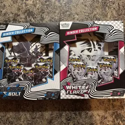 NEW Pokemon Black Bolt and White Flare Binder Collections Bundle - SEALED - Image 1
