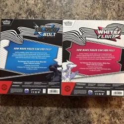 NEW Pokemon Black Bolt and White Flare Binder Collections Bundle - SEALED - Image 2