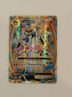 Pokemon TCG M Charizard EX Full Art 101/108 XY Evolutions in sleeve. - Image 1
