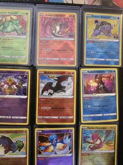 16 Radiant Rare Full Set Complete Pokemon Collection Charizard Greninja Eevee NM - Image 3