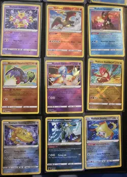 16 Radiant Rare Full Set Complete Pokemon Collection Charizard Greninja Eevee NM - Image 5