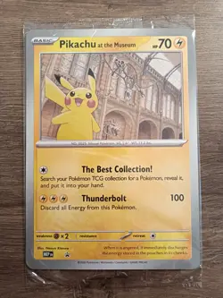 Pokemon TCG|Promo|Pikachu at the Museum|National History Museum|Sealed|Oversized - Image 1