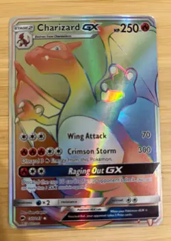Pokemon TCG Charizard GX 150/147 Rainbow Secret Rare, S&M - Image 5