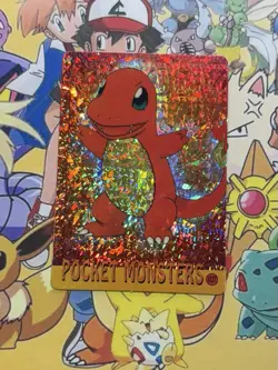 Pokemon Charizard Vintage Pocket Monsters Vending HOLO Prism Sticker 99 Nintendo - Image 1