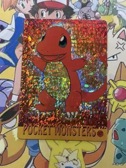 Pokemon Charizard Vintage Pocket Monsters Vending HOLO Prism Sticker 99 Nintendo - Image 3